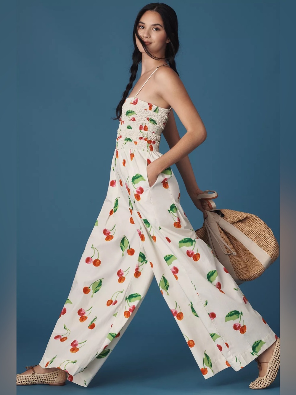 SWF S/W/F CHERRY BOMB PRINT WIDE LEG JUMPSUIT - Picture 10 of 10